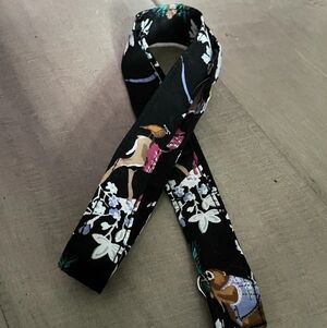 Floral Black Women's Lanyard Vera Bradley Wide Lanyard Merry Mischief Christmas